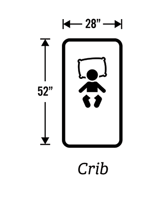 crib size mattress dimensions